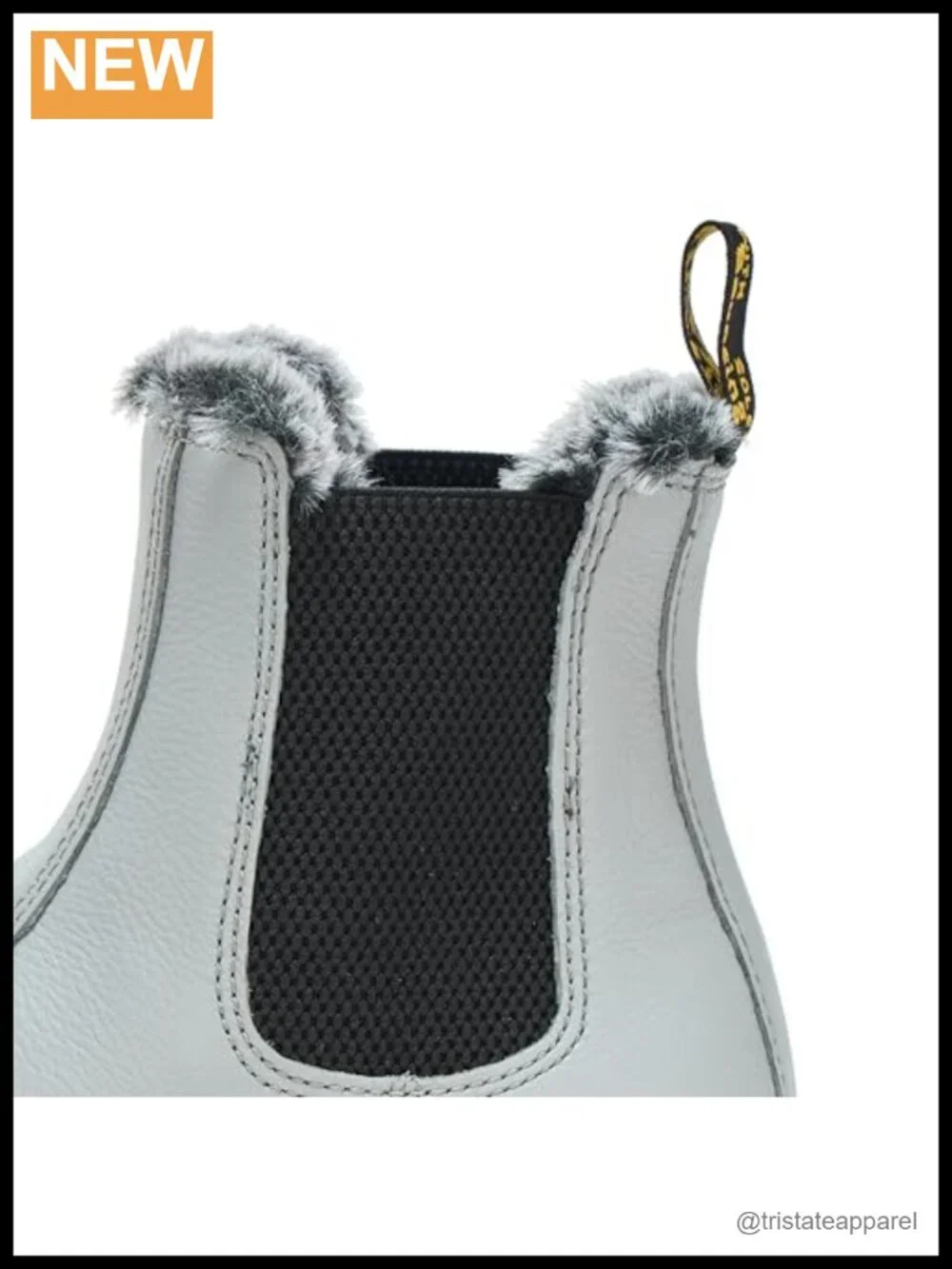 Dr. Martens 2976 Faux Fur Lined Virginia Leather Chelsea Boot Women's Ankle